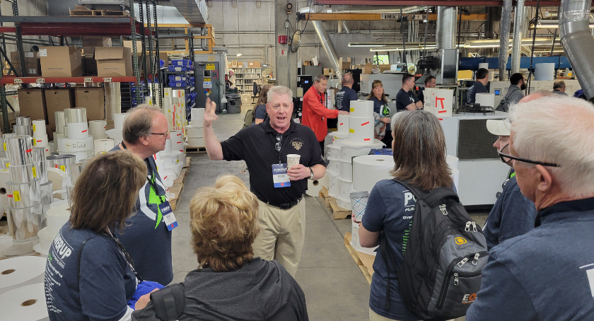 SpectraGraphics president Kevin Briggs hosts the Annual Members Tour.